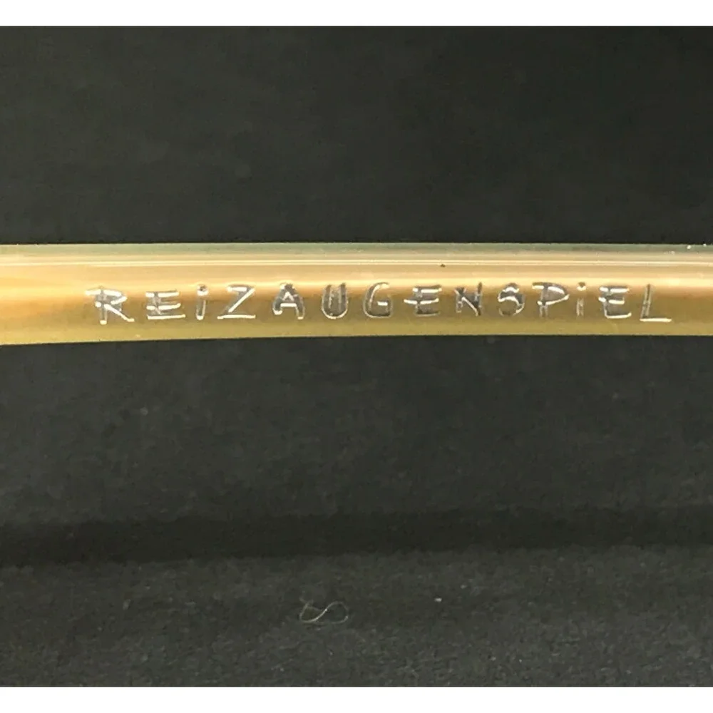 Reiz Augenspiel Eyeglasses Frames S-030 Col 25 Nude Gold Oval Half Rim 50-17-140